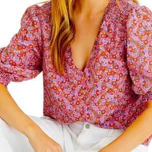 Sanctuary It’s A Must Blouse in Meadow Ditsy Size Adult Women Small